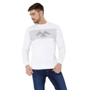 White Embroidered Sweatshirt